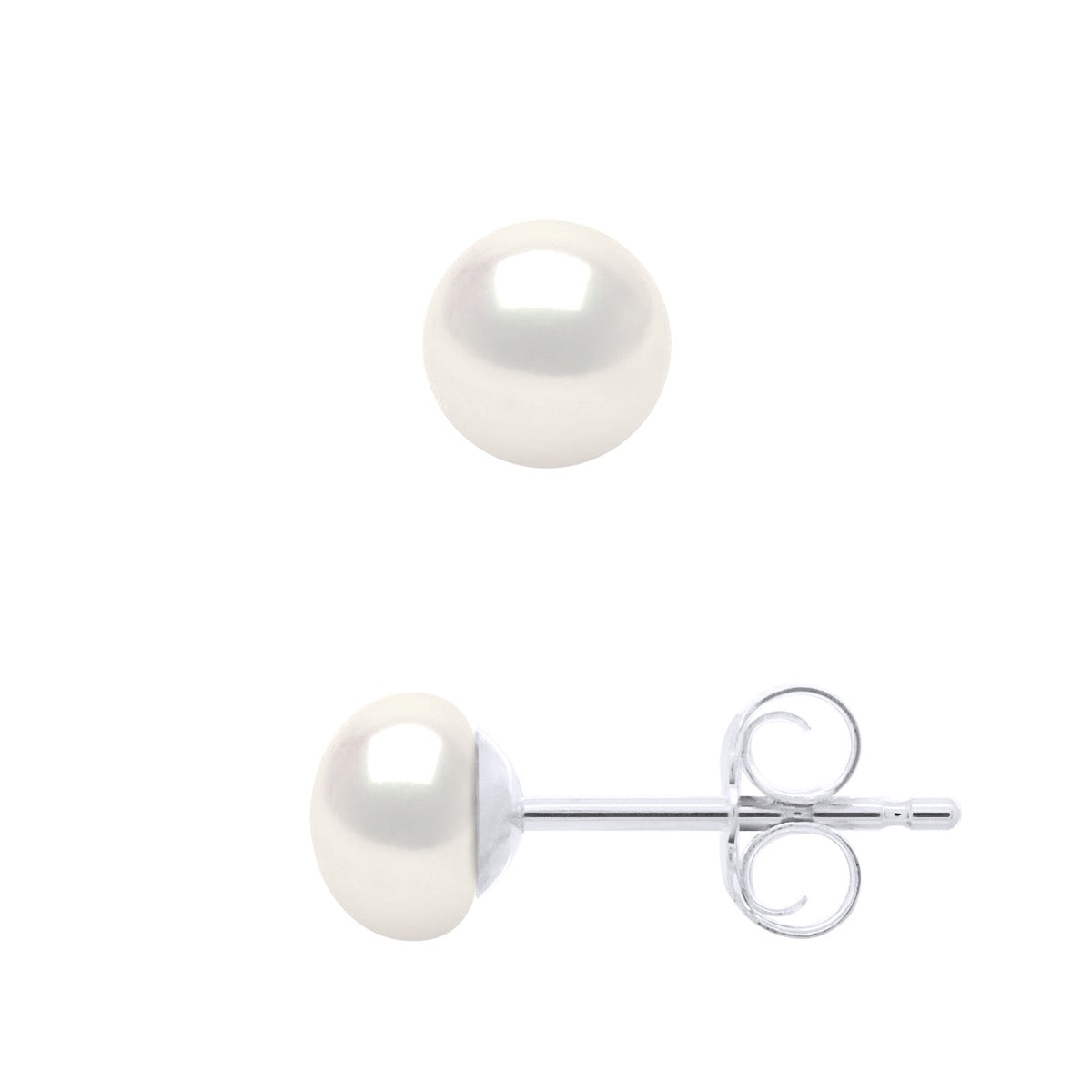 Earrings - Natural Pearl White - Longueur 18 cm