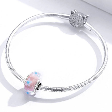 Solid 925 Sterling Silver Pandora Floral Inspired Charm