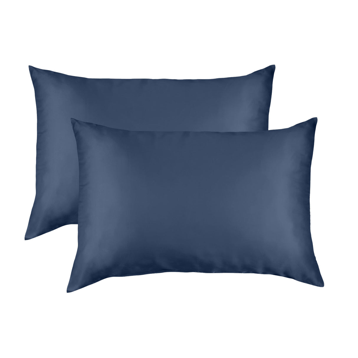 MULBERRY SILK PILLOW CASE TWIN PACK - SIZE: 51X76CM - NAVY