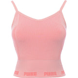Puma Training Evoknit Seamless Light Support Sports Bra In Soft Pink