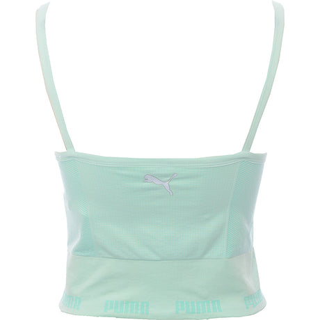 Puma Training Evoknit Seamless Sports Bra In Aqua