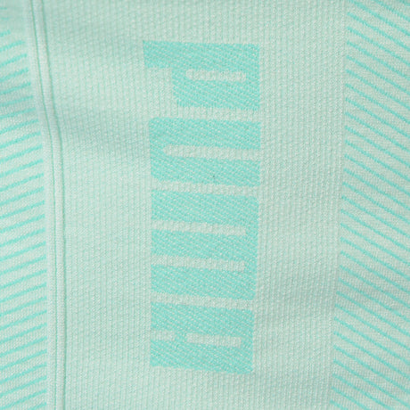 Puma Training Evoknit Seamless Sports Bra In Aqua