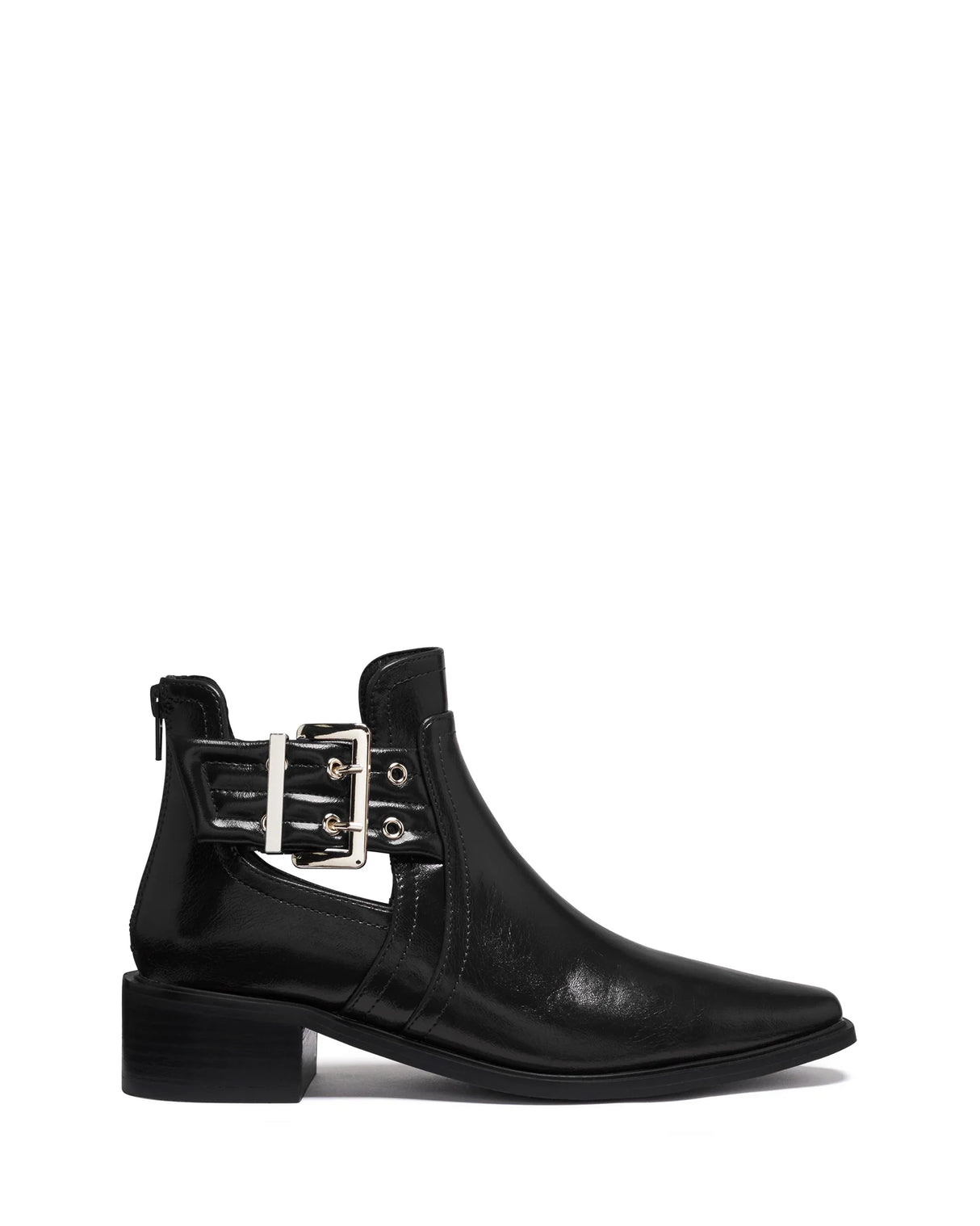 Therapy Baylee Black Crinkle Patent