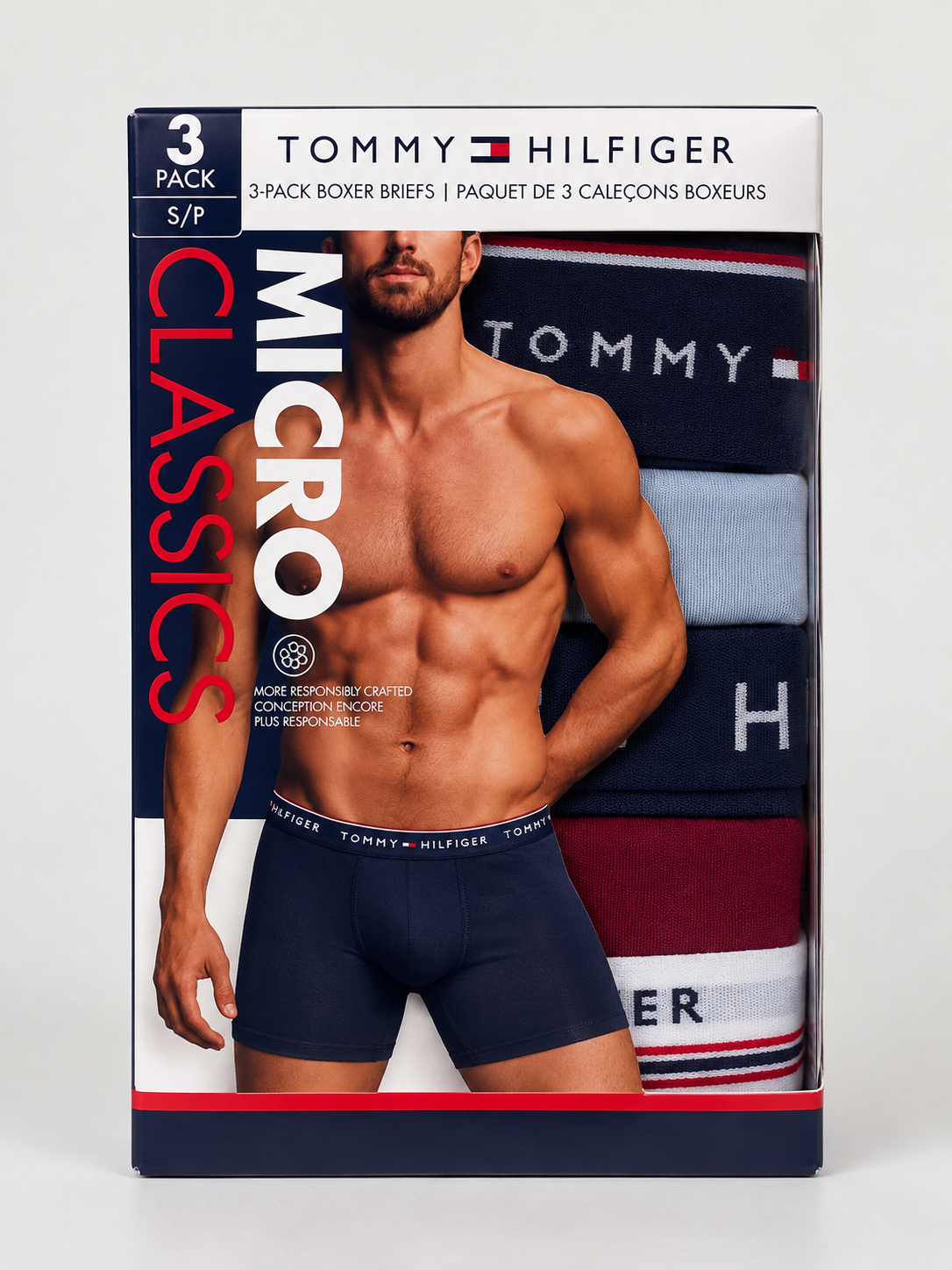 Tommy Hilfiger 3 Pack Briefs - Blue Wave