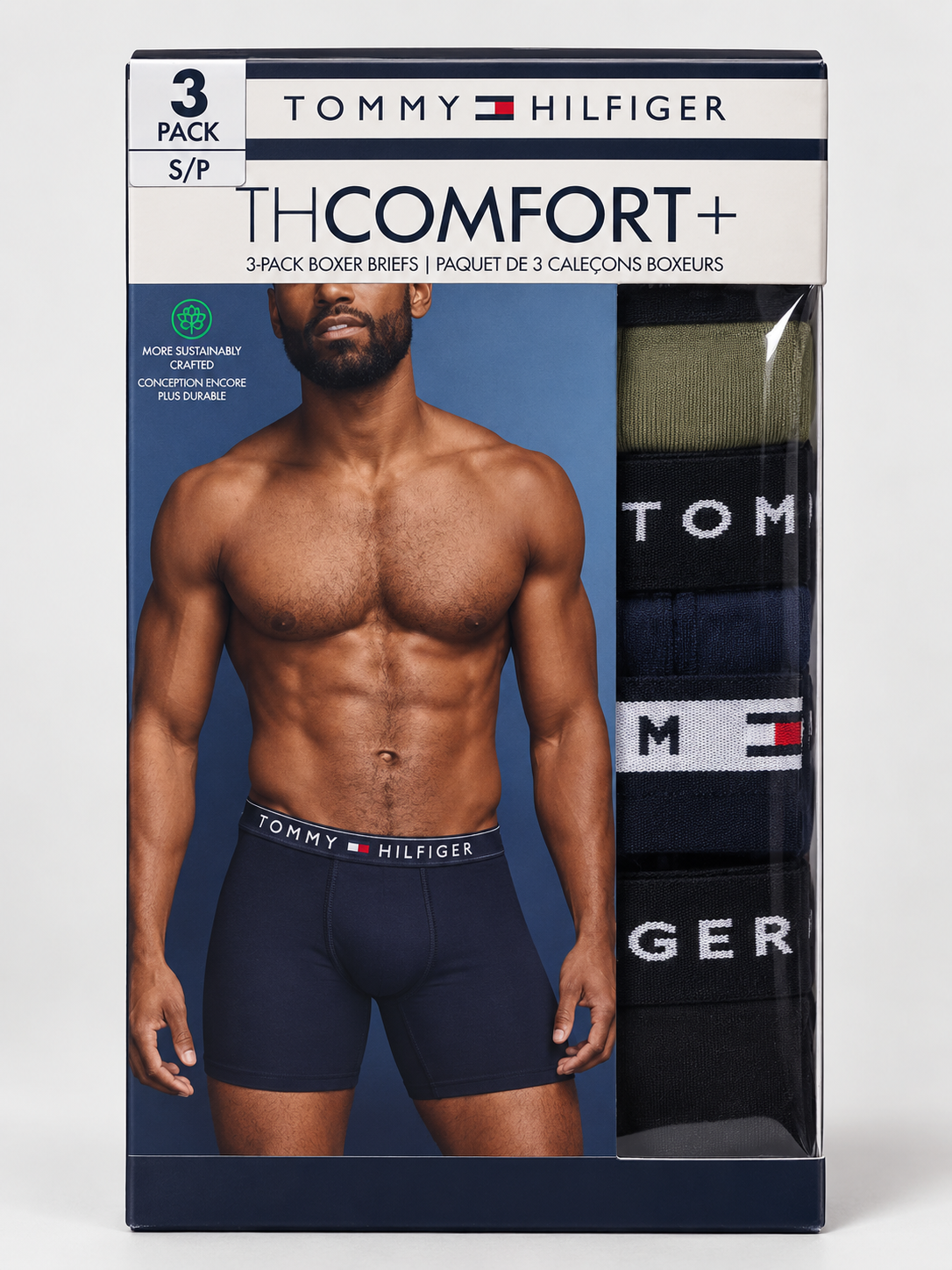 Tommy Hilfiger 3 Pack Briefs - Green Stone