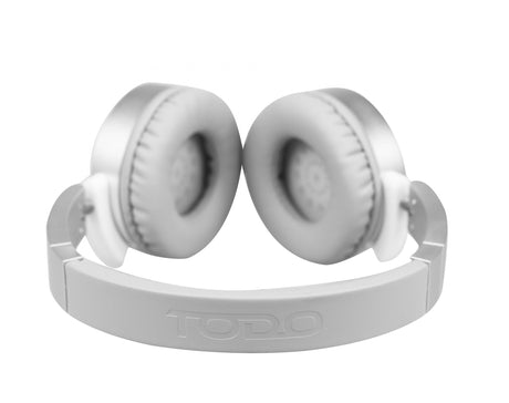 TODO Stereo Bluetooth 5.0 Headphones Earphones Rechargeable Battery Neodymium Driver - Black Cream