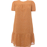 Wednesday'S Girl Mini Smock Dress With Peplum Hem In Polka Dot