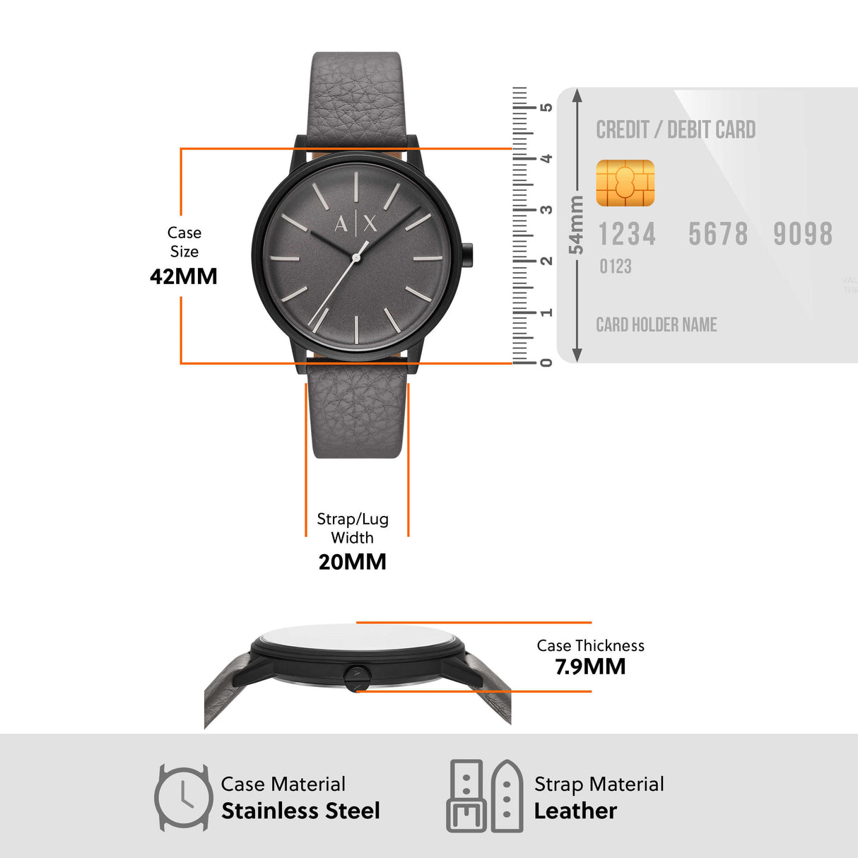 Armani Exchange Grey Watch