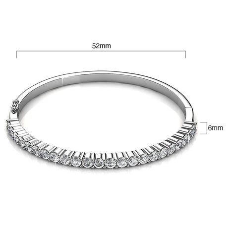 Krystal Couture Grandeur Bangle Embellished with SWAROVSKI Crystals