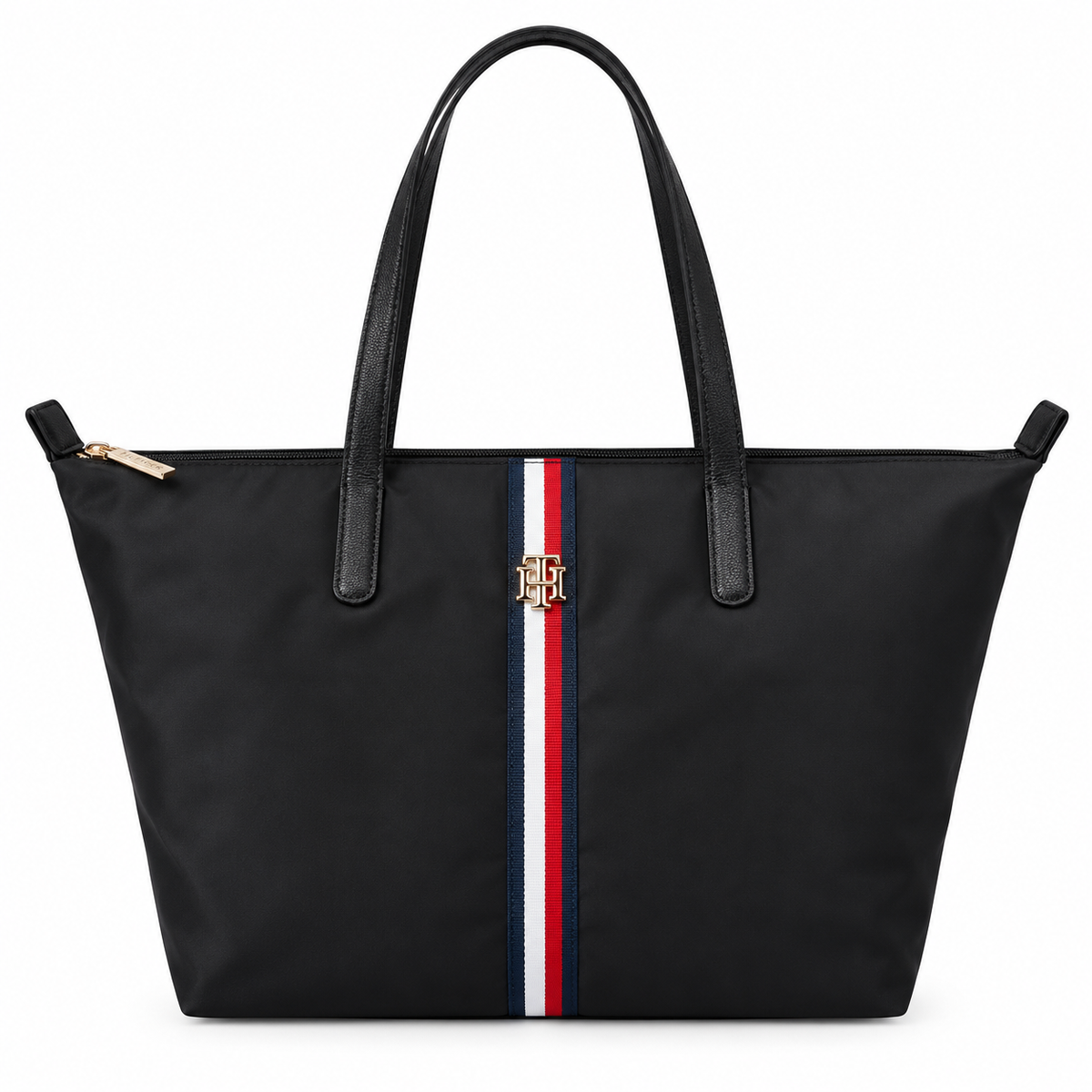 Tommy Hilfiger Women's Darby Ii Smooth Nylon Tote - Black