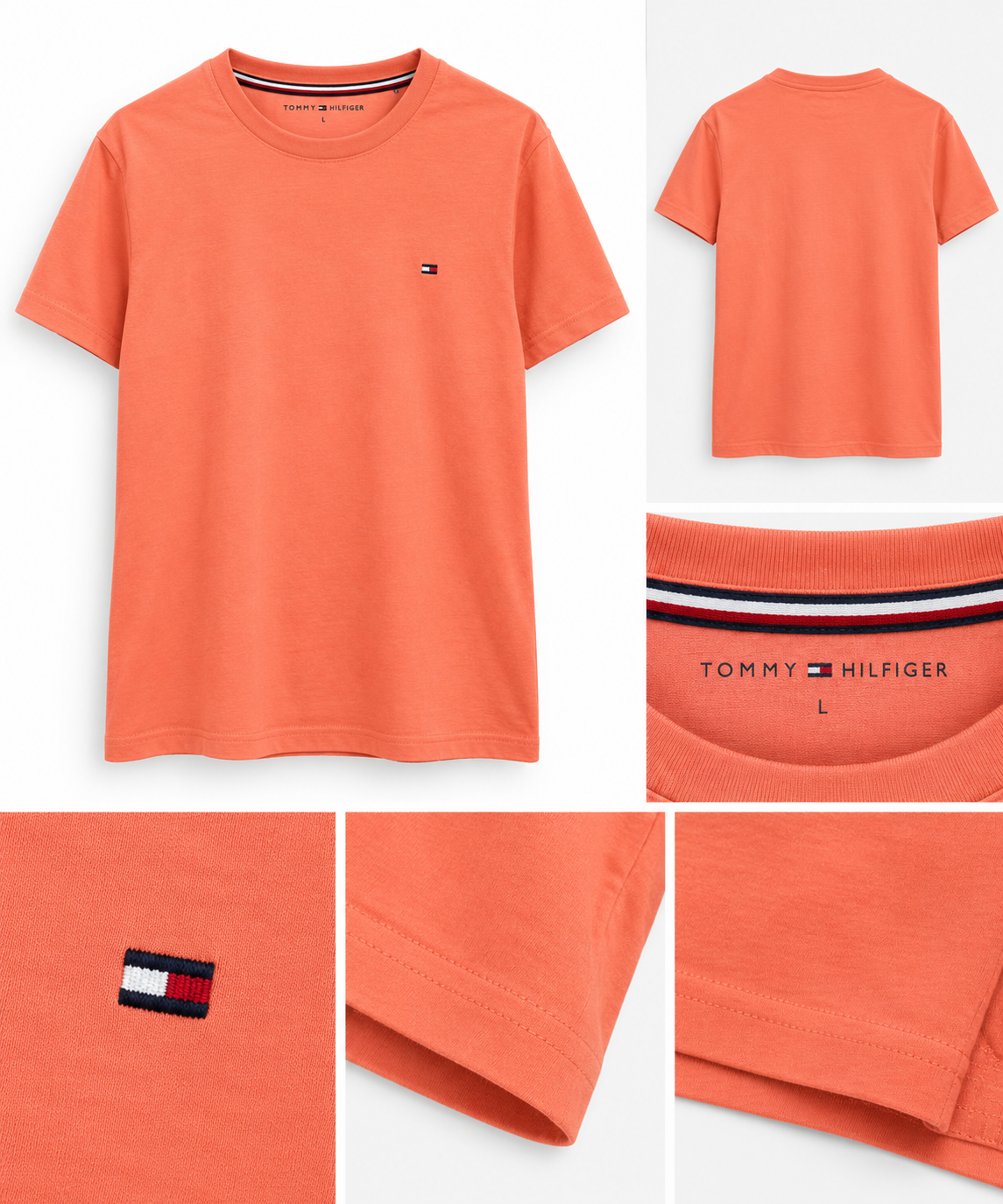 Tommy Hilfiger Short Sleeve Tee - Peach Dusk