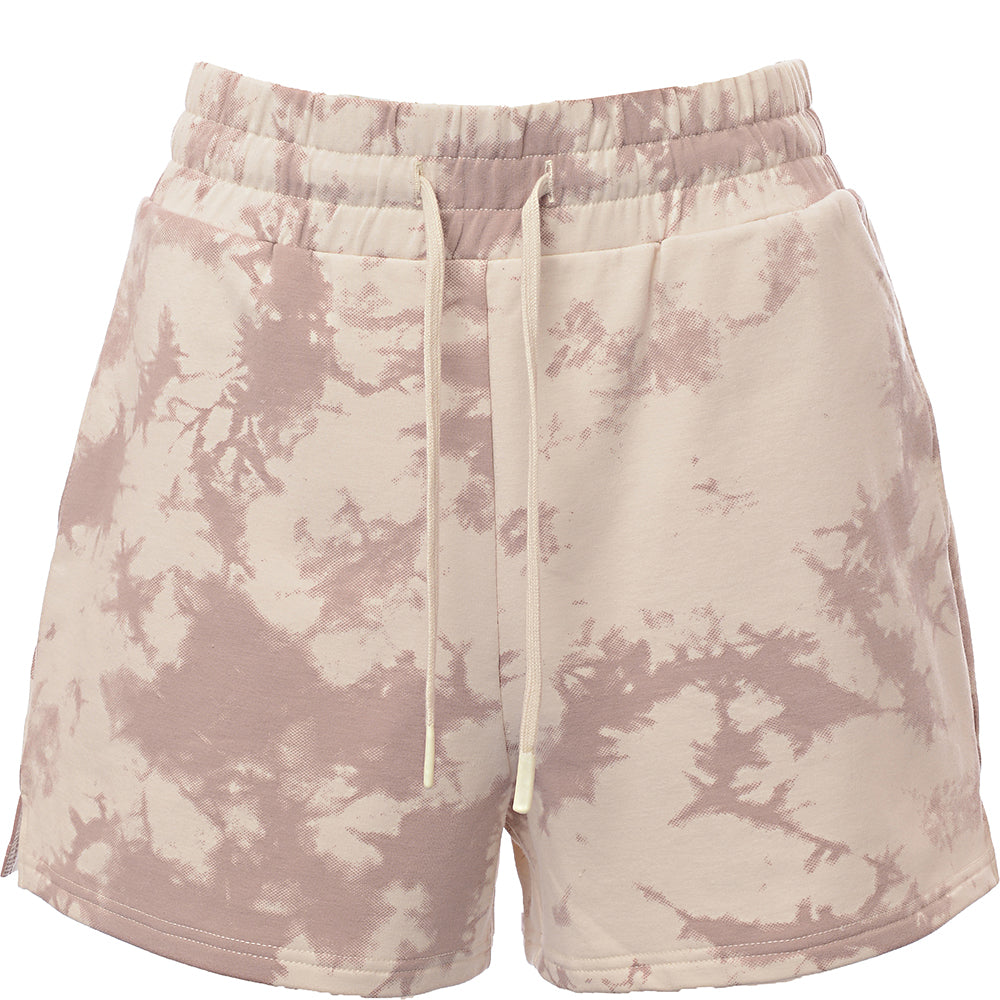 Varley Keswick Tie Dye Shorts In Taupe