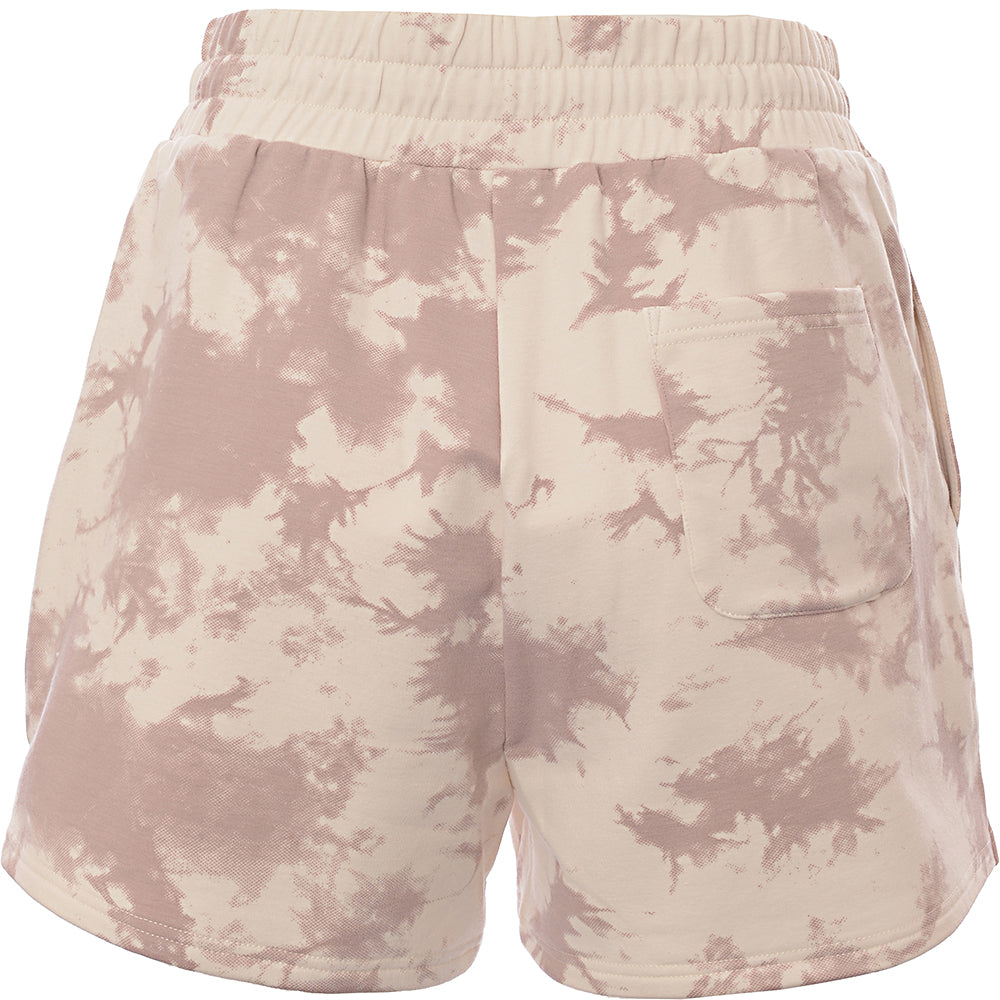 Varley Keswick Tie Dye Shorts In Taupe