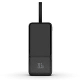 iQuick Power Square Power Bank 30000mAh 22.5W LED Display USB Type-C Type-A - Black