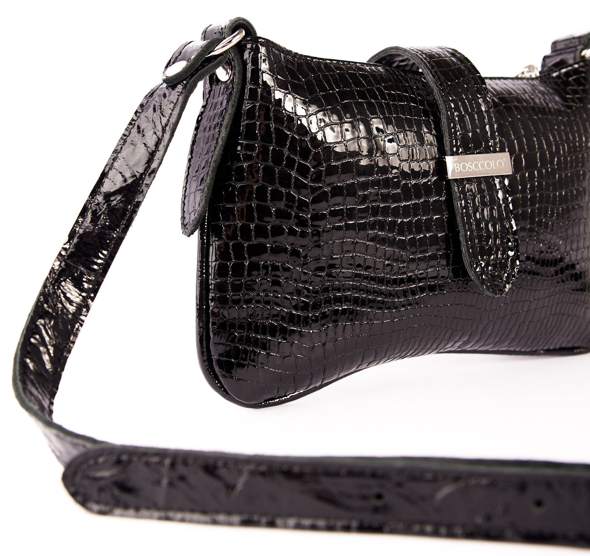 Bosccolo Bag In Black Croco