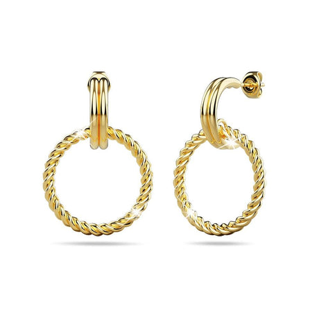 Bullion Gold Exquisite Round Gold Drop Earrings