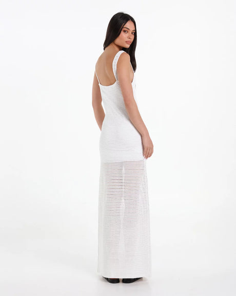Lost In Lunar Natanya Knit Dress - White