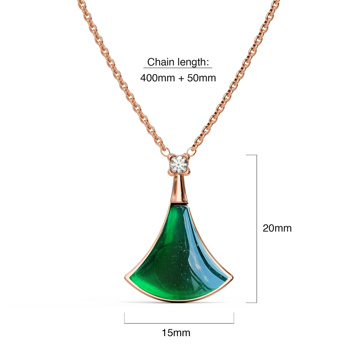 Bullion Gold Diva's Dream Necklace in Rose Gold