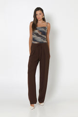Madison The Label Monte Top - Dusk Print