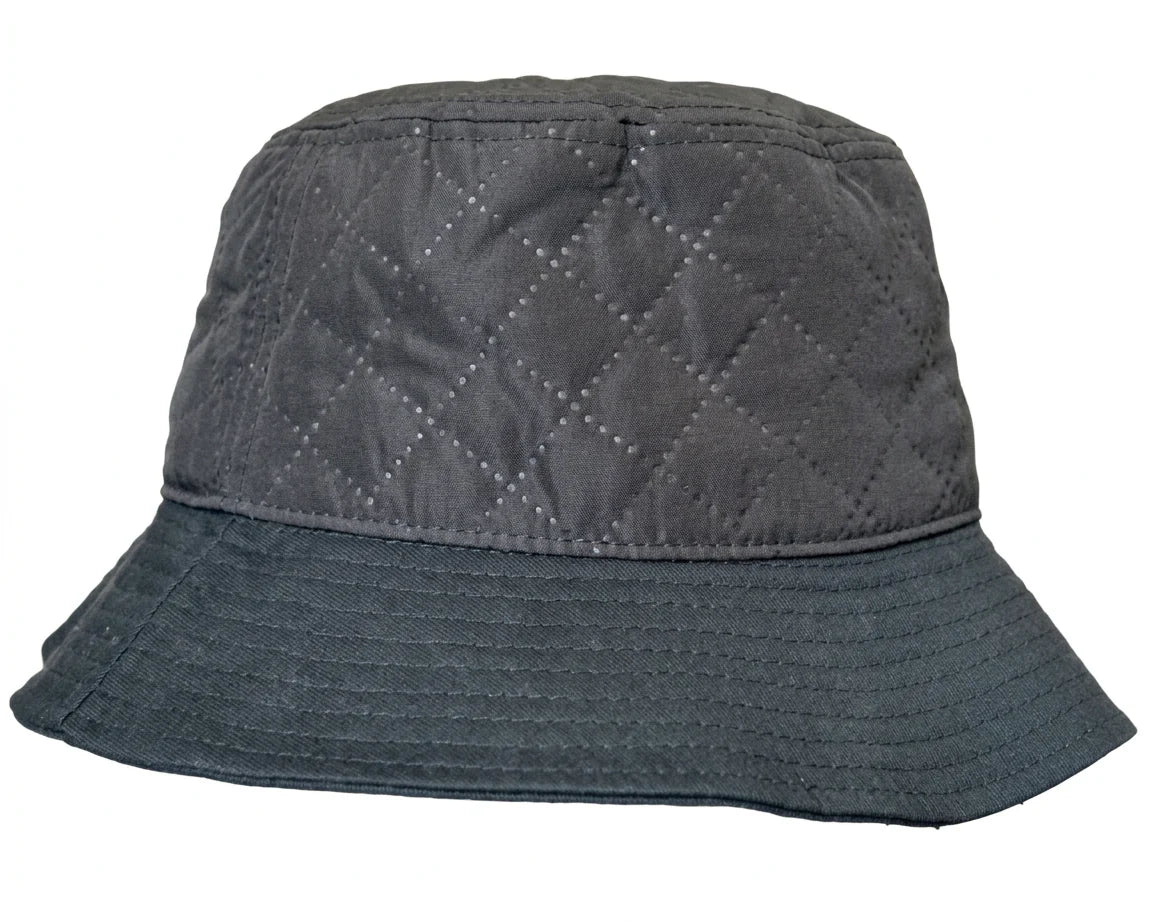 Cherry Red Pinpunch Bucket Hat - Black