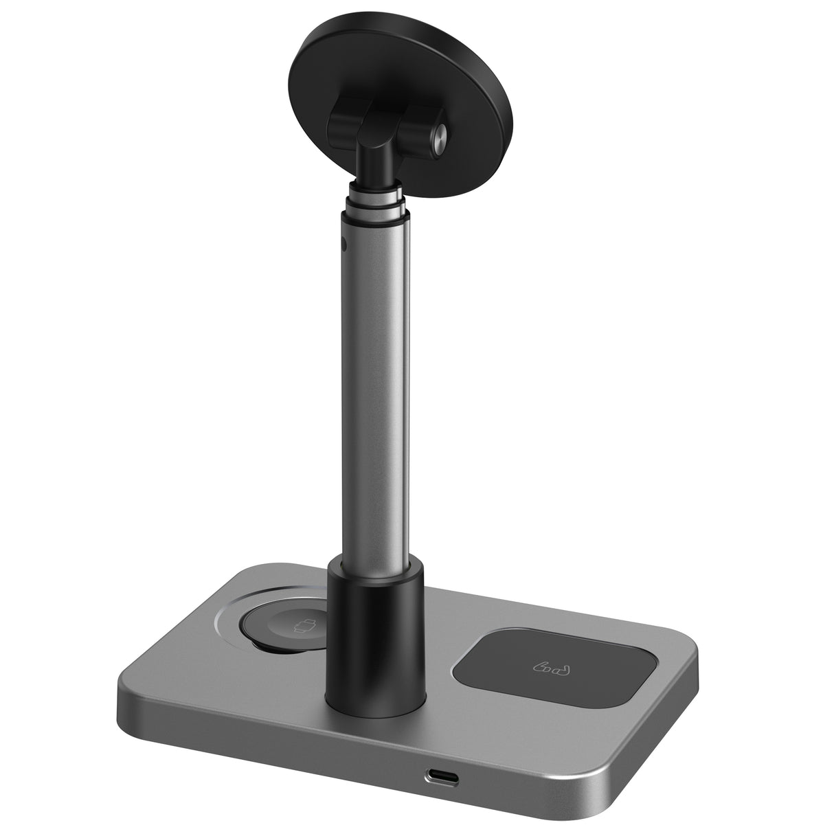 TODO 3 in 1 Wireless Phone Charger 15W Fast Charge Earphone Watch Magnetic Charge Telescopic Stand