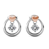 Krystal Couture Felina Love Earrings Embellished with SWAROVSKI Crystals