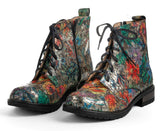 Bosccolo Womens Ankle Boots - Flower Multicolor