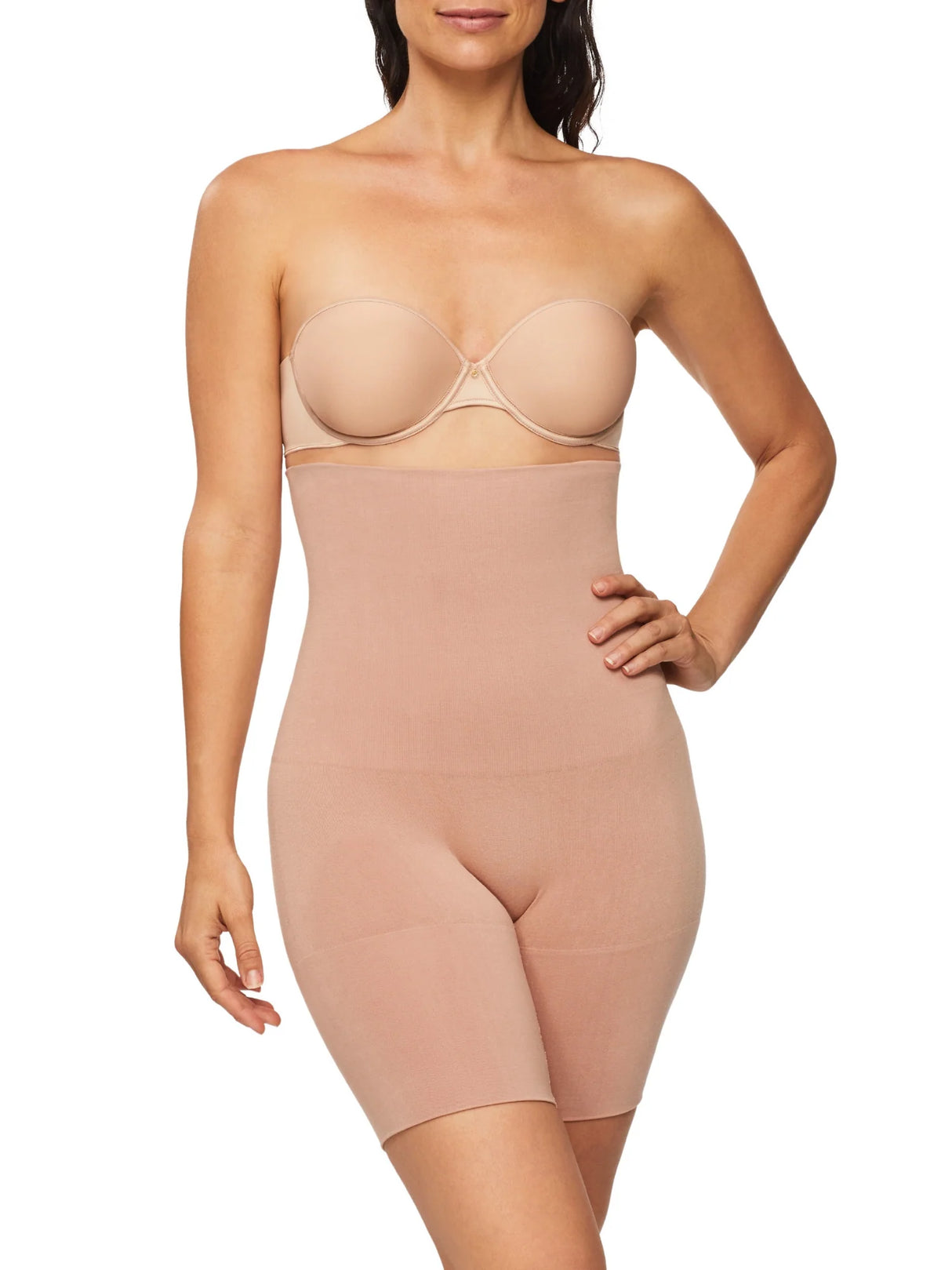 Nancy Ganz Bamboo Essentials Hw Thigh Shaper - Mahogany