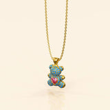 Bullion Gold Love Stories Little Bear Pendant Necklace