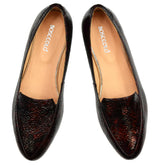 Bosccolo Womens Moccasin - Iridescent Burgundy