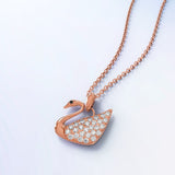 Krystal Couture Krystal Swan Necklace Embellished with Swarovski Crystals