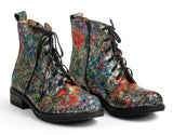 Bosccolo Womens Ankle Boots - Flower Multicolor