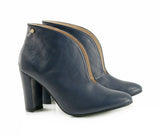 Bosccolo Womens Heel Boots Leti - Navy Blue