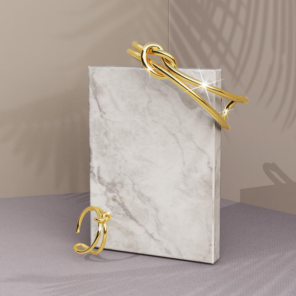 Bullion Gold Forever Knot Gold Ring