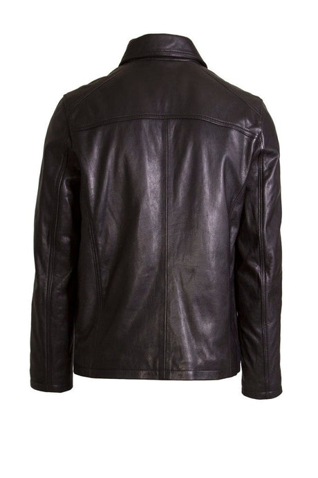Mens Leather Jacket in Black