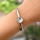 Krystal Couture Blair Bangle Embellished with Swarovski Crystals