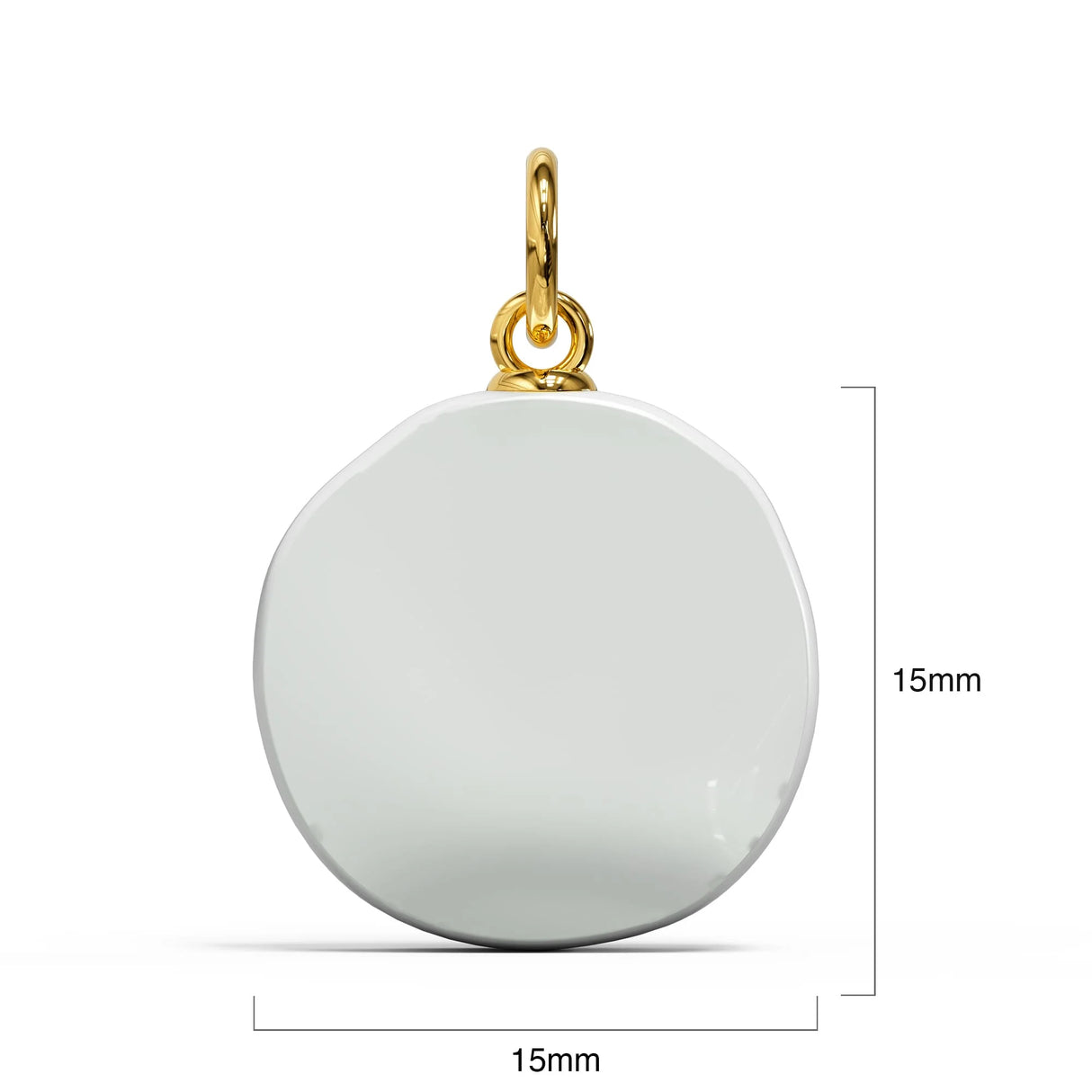 Bullion Gold Pearl Trio Gold Clasp Charm Necklace