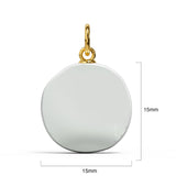 Bullion Gold Pearl Trio Gold Clasp Charm Necklace