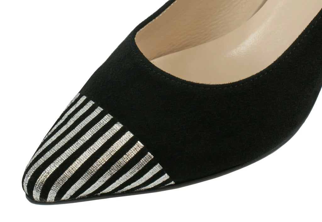 Bosccolo Womens High Heels - Black / Silver