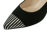 Bosccolo Womens High Heels - Black / Silver