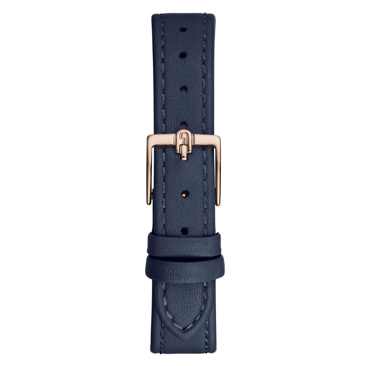 Furla Logo Links Crystal Rosegold Blue Leather