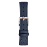 Furla Logo Links Crystal Rosegold Blue Leather