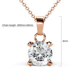 Krystal Couture Solitaire Pendant Necklace Embellished with SWAROVSKI Crystals