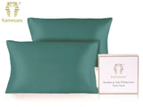 Ramesses Mulberry Silk / Satin Pillowcase Twin Pack - Teal