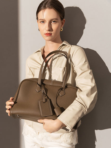 Aspen Top Handle Bag - Taupe