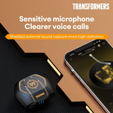 Transformers TWS Wireless Earphones Bluetooth V5.3 Rechargeable TF-T06 - Black