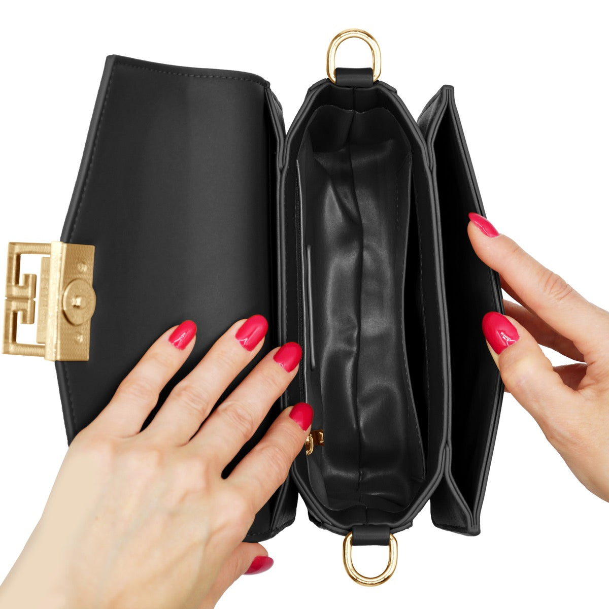 SAINT HONORE - Small trotter BAG - BLACK
