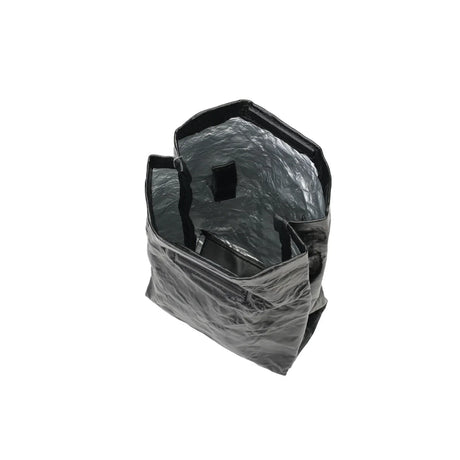 BAMEI Crinkled Roll-Top Crossbody Bag - Black