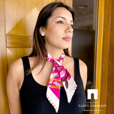 Pink Tie Scarf