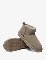 Julia Cow Suede Boots in Dark Brown